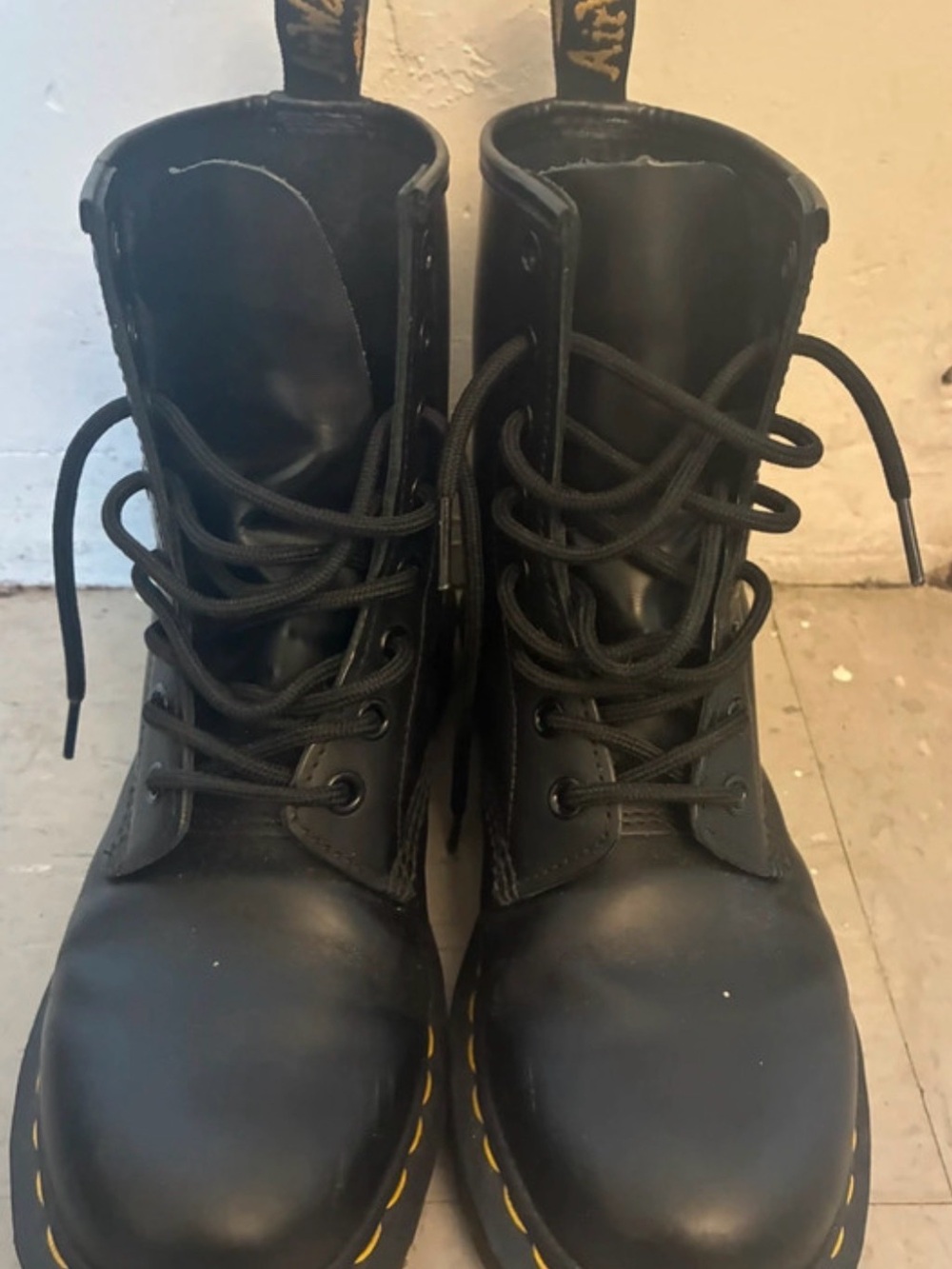 Dr. Martens Black Leather Lace-Up Ankle Boots
